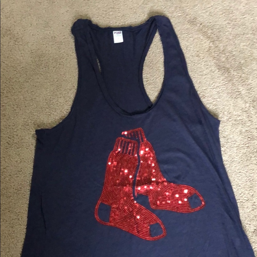 VS Pink Red Sox Tank Top